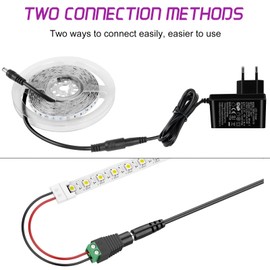 12V 2A Power Supply, AGOTD 24W Transformer AC 220-240V to DC 12V Transformer, EU Plug for LED Strips, CCTV Camera, Radio, Housing, Fan, Router