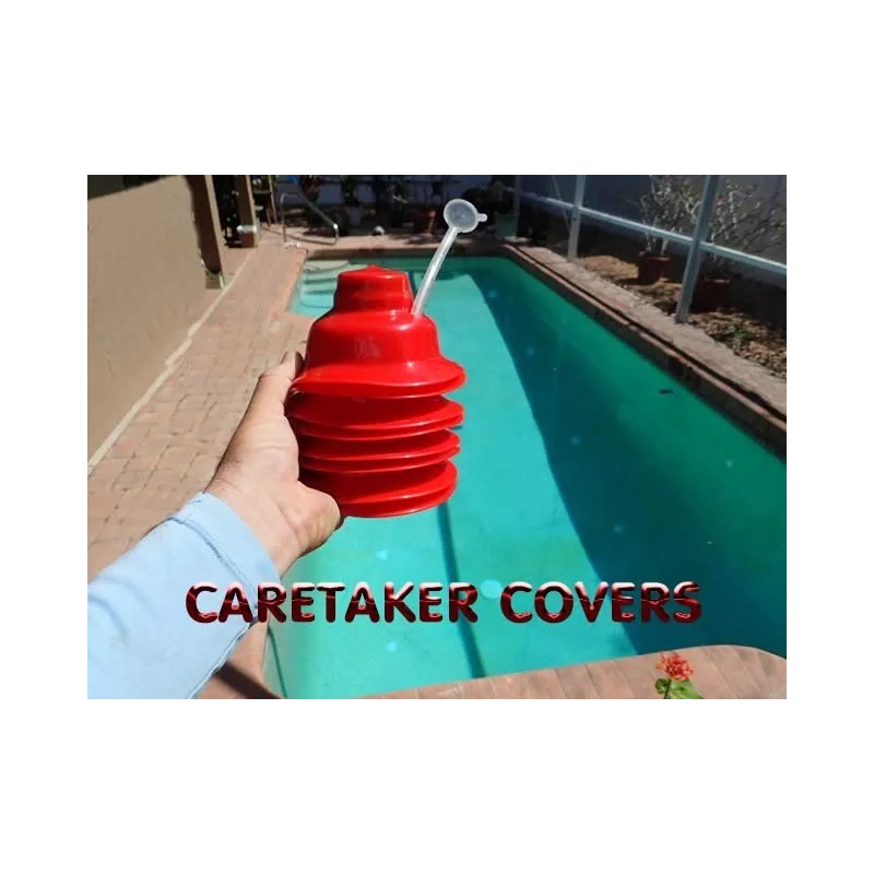 Caretaker heads / floor jets dye test covers pool leak