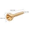 Trumpet Mouthpiece Metal Wind Musical Instrument Replacement Parts Accessories for