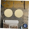 Hohopeti 2pcs Brass Plates for DIY Crafts Sturdy Round Metal