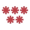 Ballarini 5-pc Silicone Cookware Protecters, Made in Italy,Red