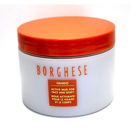 BORGHESE FANGO ACTIVE MUD FOR FACE AND BODY 6 oz plastic jar FREE SPONGE