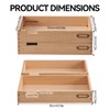 Kirigen Wood Desk Organizer Stackable Paper Tray Set of 2