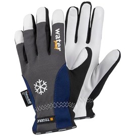 1X Pair Ejendals Tegera 295 Waterproof Winter Lined Thermal Work Gloves Grip Leather Gloves for All Round Work (Large)