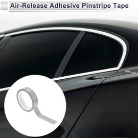 RATCHROLL 1 Roll Universal Air-Release Adhesive Pinstripe Tape Reflective Automotive Pinstriping Tape Silver Tone 0.87"x164.04ft