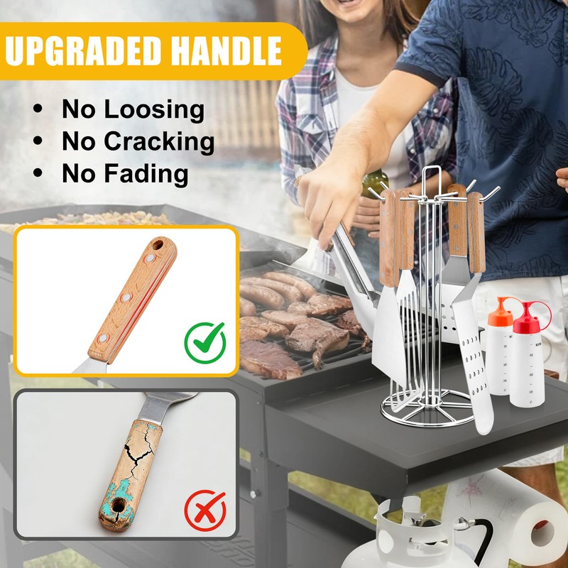 Griddle Accessories Kit, HaSteeL 20 Pcs Flat Top Grill Accessories