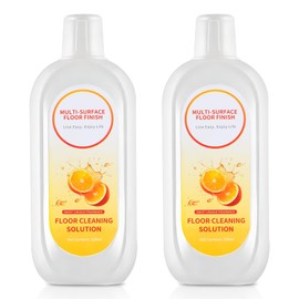 NXPPYY Floor Cleaning Solution Compatible with Tineco iFLOOR Series, All Robot Vacuums & Wireless Wet-Dry Mops, 2 Bottle Floor Cleaner Refill, Orange Scent