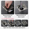 COLDDD Shower Floor Drain Backflow Preventer, One Way Drain Valve