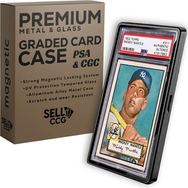 SellCCG PSA Slab Case Graded Card Guard PSA, TAG & CGC Metal Magnetic UV Protection Glass Display Bumper Box Protector