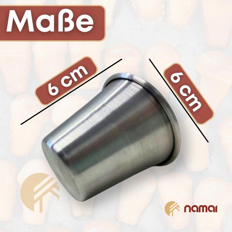 NAMAI - Set of 6 Baba au Rhum Moulds, Pudding