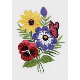 Janlynn Floral Crewel Bordado