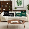 vctops Soft Velvet Embroidery Square Decorative Throw Pillow Covers Leopard