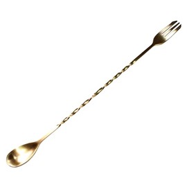 HAYATE Brand, 4 Colors to Choose from, Bar Spoon, Muddler, Stainless Steel, Stylish, Professional, Long, Long Bar Spoon, Gold, 12.6 inches (32 cm)
