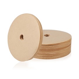120pcs Round Coffee Filters, 3.75 Inch Coffee Filters Paper Unbleached Disc Coffee Filters Espresso Coffee Filter for Bozeman Percolator (Brown)