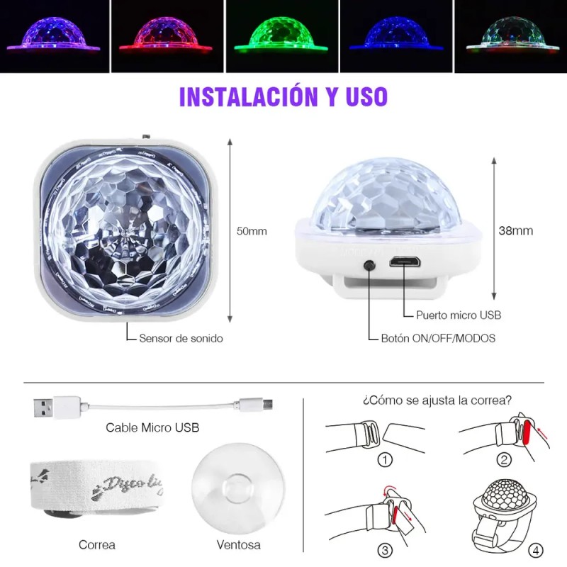 Pulseras LED Audiorítmicas Trixter de 10 Pz Para Eventos y