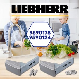 Set of Hinges for Fridge Door Handle for Liebherr 9590178 9590124 MONTERAL