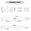 SWAWIS Clothes Airer White Wall Mounted Clothes Rail 90 cm