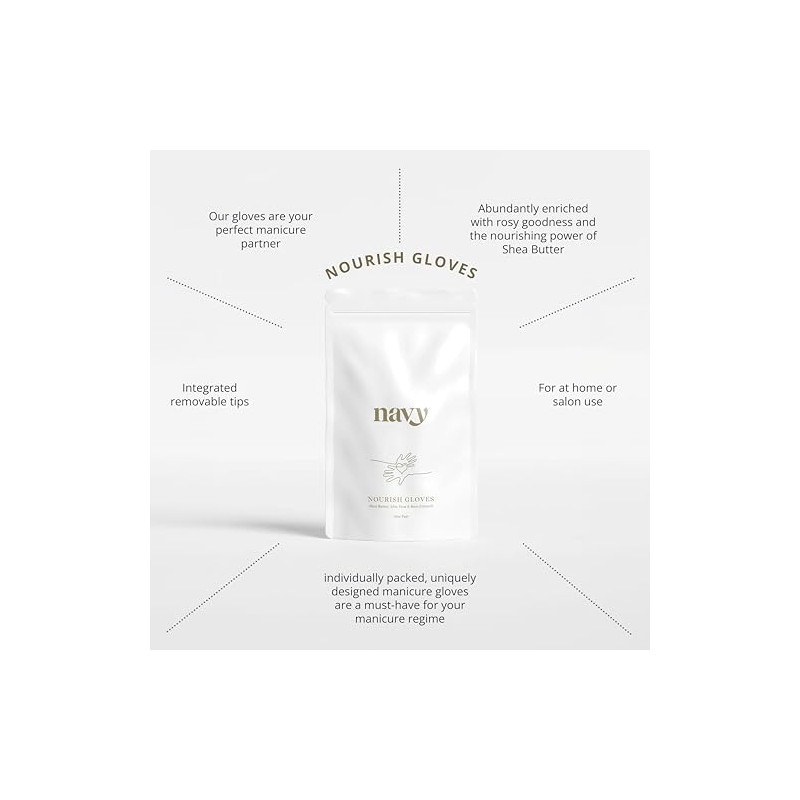 Navy Nourish Hand Gloves - One Pair - Must-Have for