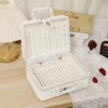 Woven Picnic Box Plastic Rattan Odorless Retro Woven Storage Box
