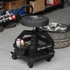 Rolling Shop Stool with Wheels, Heavy Duty Garage Work Mechanic