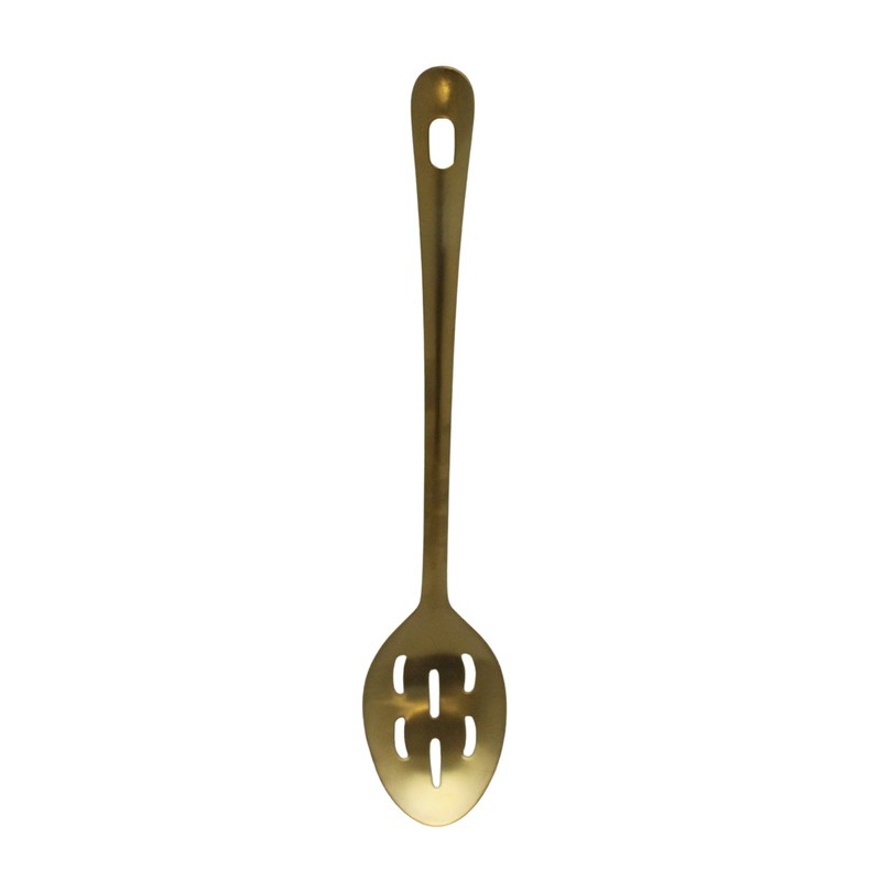 5-Piece Gold-Plated Stainless Steel Kitchen Utensil Set – Skimmer, Ladle,
