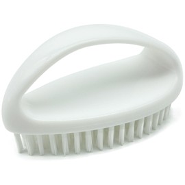 GKETN Scrub Brush for Cleaning Scrubbing Heavy Duty Stiff Nylon Bristles Cleaning Brush Multi-Purpose, White & Small Size