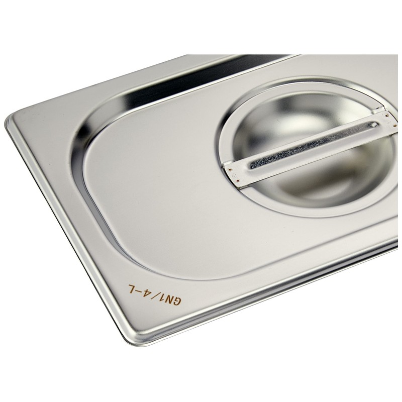 Saro Budget Line Gastronorm Lid with Spoon Recess 1/4 GN