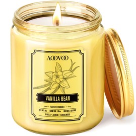AOOVOO Vanilla Candle, 9oz Soy Candles, Vanilla Candle, Aromatherapy Candle, Soy Wax Candle, Candle for Home Scented, 9oz