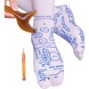 1 Pair Reflexology Socks, Massage Socks Cotton Acupressure Socks, Marked