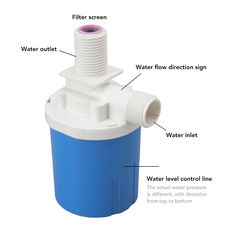 Automatic Float Valve Plastic Compact Leakage Proof Inner Water Level