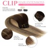 Clip in Hair Extensions Real Human Hair Clip-in Hair Extensions