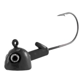 Dr.Fish 10 Pack Walleye Jig Heads Flat Bottom Freshwater Fishing Jigs Walleye Hook Stand Up Lures Swimbait Freshwater Bass 1/2oz Black