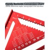 Carpenter Square 12 Inch, Thickened Aluminum Rafter Square Alloy Triangle