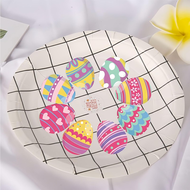 Happy Easter Labels Stickers Easter Basket Stuffers- 500pcs 1.8Inch Easter