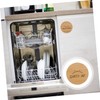Hsthe Sea 2PCS Bamboo Dishwasher Magnet Round Kitchen Dishwasher Magnet