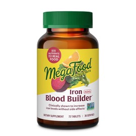MegaFood Blood Builder Minis, suplemento de hierro que se muestra para aumentar los niveles de hierro sin nuseas o estreimiento, apoyo energtico con  
