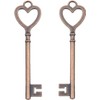 Makhry 30pcs Wedding Party Favor Heart Shape Retro Skeleton Keys