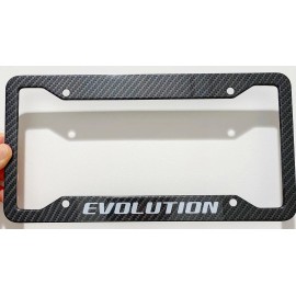 Unbranded Evolution Metal Carbon Fiber Look License Plate Frame