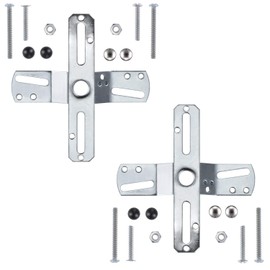 Canomo 4" Universal 360 Rotation Light Fixture Crossbar, Cross-Shaped Lighting Crossbar with Screws and Nuts, 2 Pack