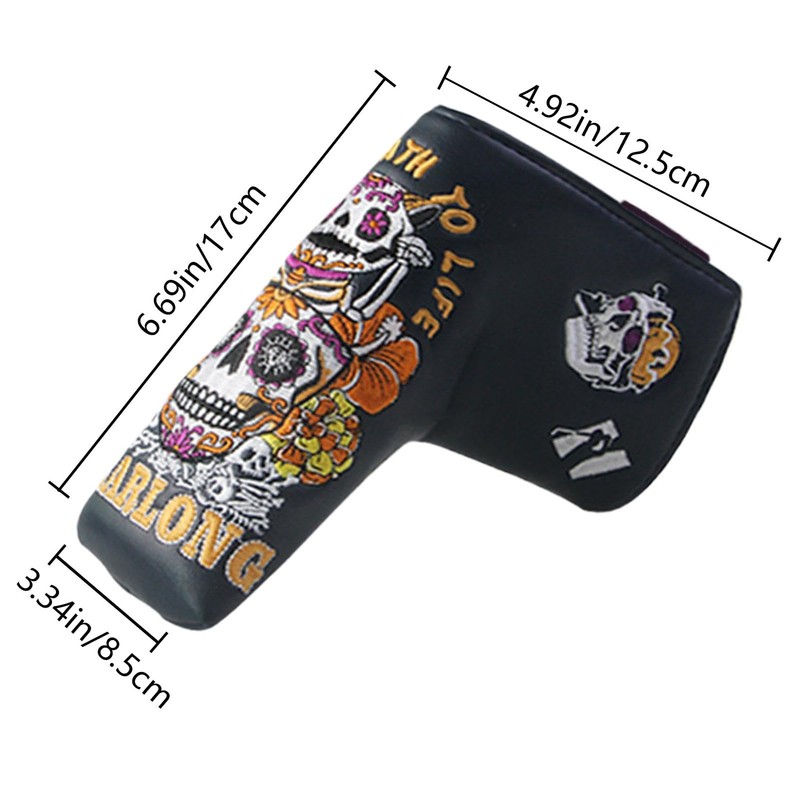 Golf Club Covers,Embroidery Protective Club Covers Golf Putter Head Covers