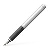 Faber-Castell 148523 Fountain Pen Basic Metal Matte Nib B Silver