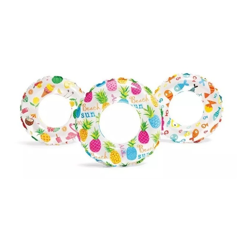Intex | Salvavidas Estampado Inflable De 61 Cm | Pececitos