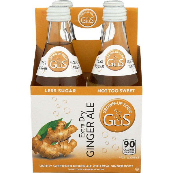 Gus Soda Soda Ginger Ale Xtra Dry 4pk