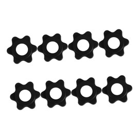 BESPORTBLE Barbell Nuts 8pcs Nut Weight Lifting Clips for Barbell Collars Dumbbell Screw Clamps Fitness Accessories