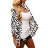 Women's Beach White Leopard Cover Ups Tops Animal Print Cheetah