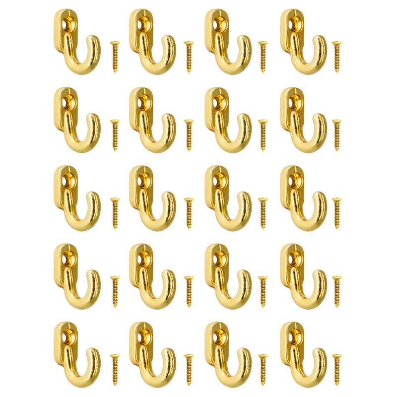 Fuxxer 20 x Mini Iron Hooks Decorative Hooks Picture Hooks