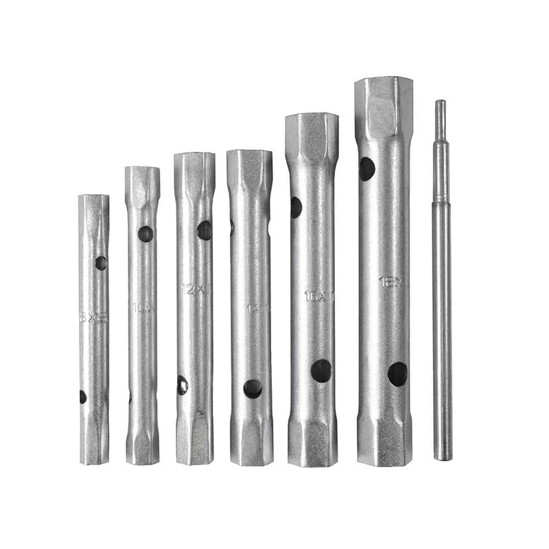 Box Spanner Set + Tommy Bar 6 Piece 8-19mm