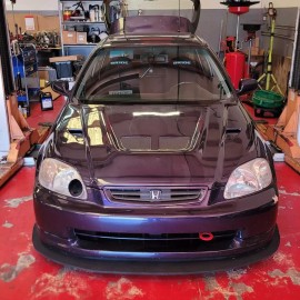 All out Fab AOF Quick release Front Bumper Wind Splitter Brackets EG EK DC2 Integra Civic