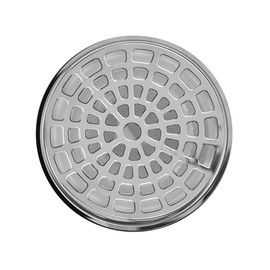 Fleximatic 2636 Coladera para patio con cubierta y bisel de acero inoxidable, con check anti-olores jumbo