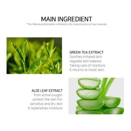 Espuma Limpiadora Facial Coreana_ Te Verde_ Antioxidante_3pz Todo Tipo De Piel Danoche                                                                